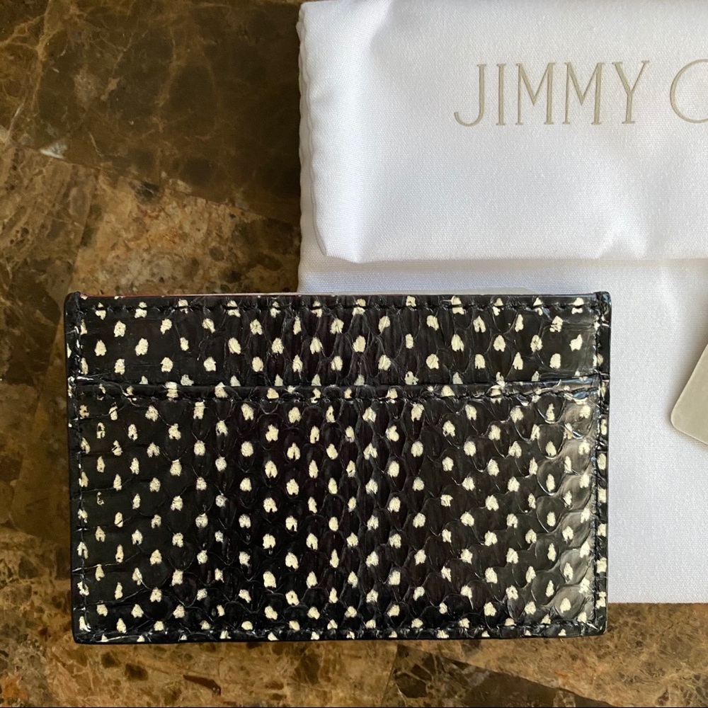 Brand new! Jimmy Choo spotted snake card holder - Picture 3 of 4
